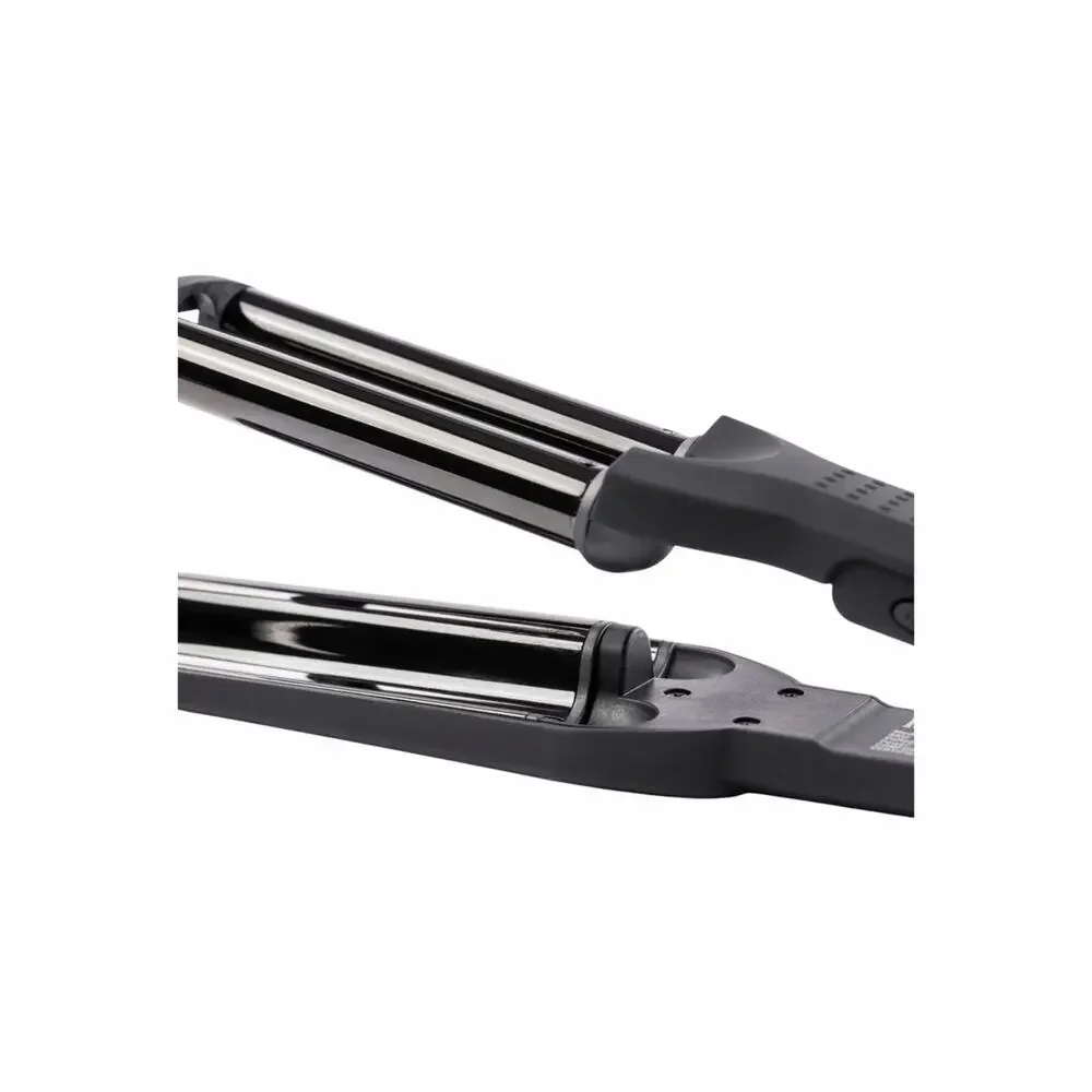 L’ange Le Waver 3 Barrel Waving Iron Titanium Black NIB Sealed
